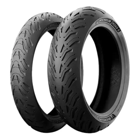 Pneu Michelin Road 6 110/70zr17 + 140/70zr17 Sport