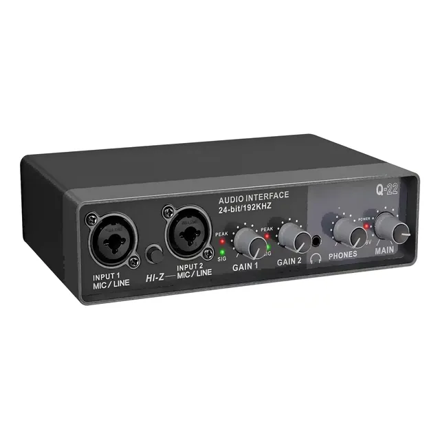 Interfaz De Audio Usb Portátil Para Grabación De Música