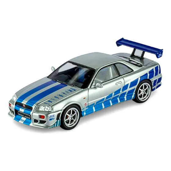 Autos Colección Rápido Y Furioso 1/43 Miniaturas Metal 02 - Nissan Skyline Gt-r R34 1999 - Brian O´conner