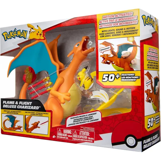 Pokémon Deluxe Charizard Pikachu 50 Sonidos Reacciones