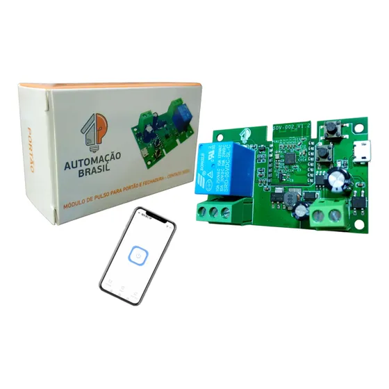 Rele Wifi Dc5v-12v-32v Compatível Sonoff Portão Eletrônico