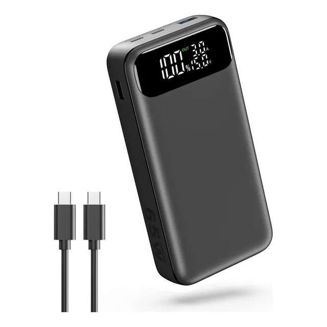 Power Bank Addtop, 20000 Mah, 65 W, Usb C, Pd, Qc, Carga Ráp