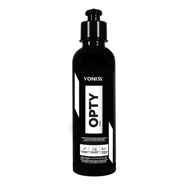 Polidor Descontaminante Tira Riscos Para Vidros Opty Vonixx