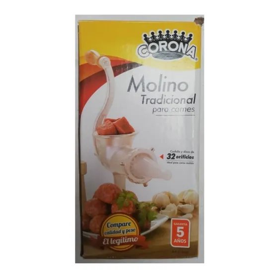 Molino Manual Tradicional De Moler Carne Marca Corona