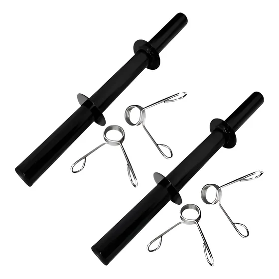 Par Barra Oca 40cm Halteres Com Presilhas Sem Anilha