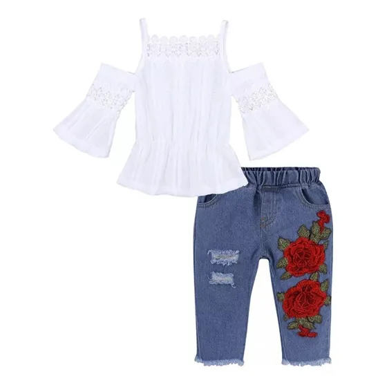 Conjunto De Bebe Nino Blusa Y Jeans.