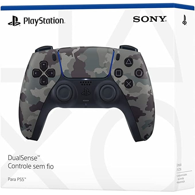 Controle Joystick Sem Fio Sony Playstation Dualsense Cfi-zct1w Gray Camuflado