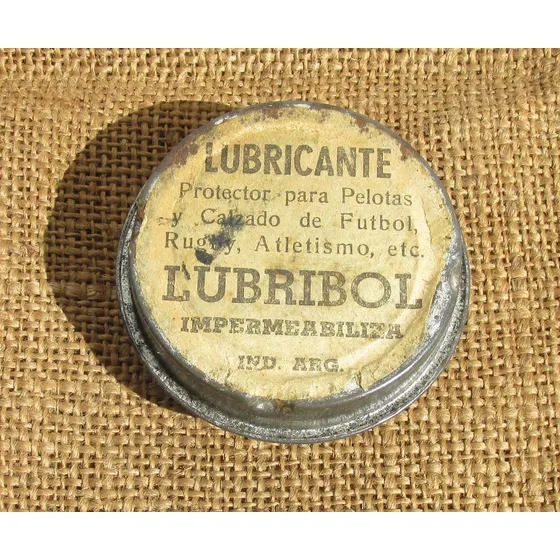 Antigua Lata Lubricante Para Pelota Y Calzado Futbol, Llena