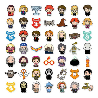 Kit Stickers Harry Poter Pegatinas 50 Piezas Kawai Kit Stickers Harry Poter Pegatinas 50 Piezas Kawai