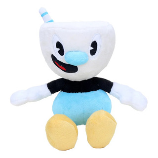 Pelúcia Cuphead E Mugman 25cm Game Cabeça De Xícara Unidade Pelúcia Cuphead E Mugman 25cm Game Cabeça De Xícara Unidade