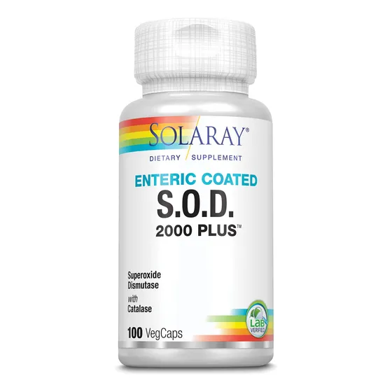 Suplemento Solaray S.o.d. 2000 Plus 400 Mg 100 Cápsulas