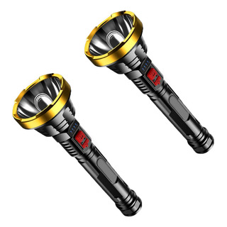 Lanterna Led De Longo Alcance Holofote 1000 Metros Usb 2pcs Lanterna Led De Longo Alcance Holofote 1000 Metros Usb 2pcs