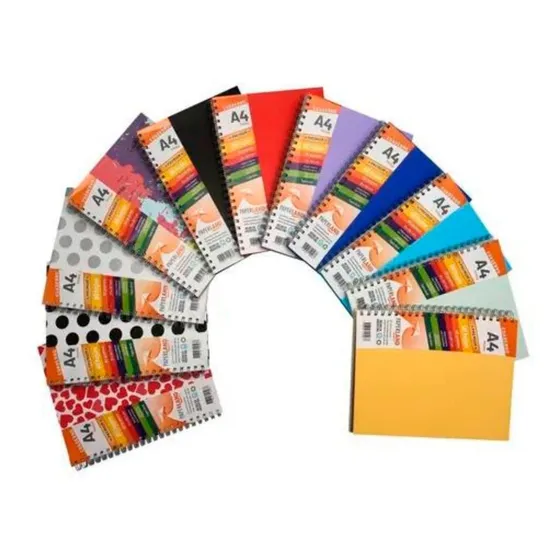 Cuaderno Hojas Cuadriculadas A4 80gr Tapa Carton 96h