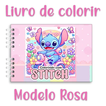 Livro De Colorir Stitch Estilo Bobbie Goods 50 Folhas 180g