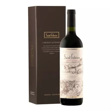 Estuche Botella 750ml - Saint Felicien / Cabernet Sauvignon 