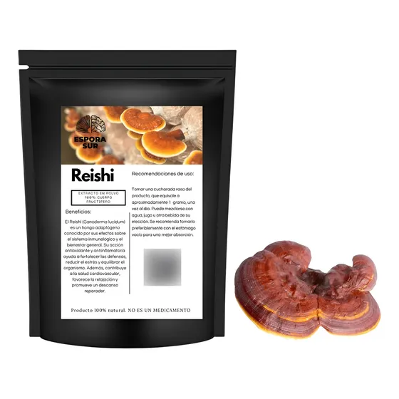 Reishi Hongo Adaptogeno, -polvo Concentrado Premium- 50g.