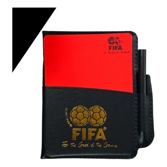 Tarjetas De Arbitro X2 Con Tarjeta Anotacion Y Lapiz Referee