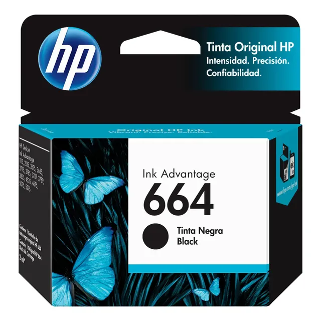 Cartucho De Tinta Hp 664 Negra