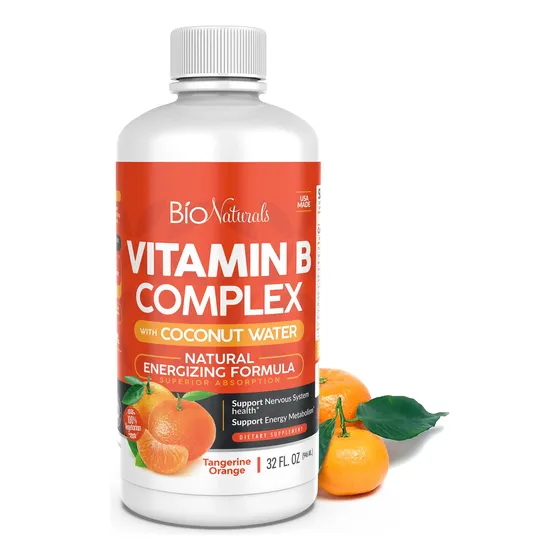 Suplemento De Complejo De Vitamina B Bio Naturals 960 Ml Con