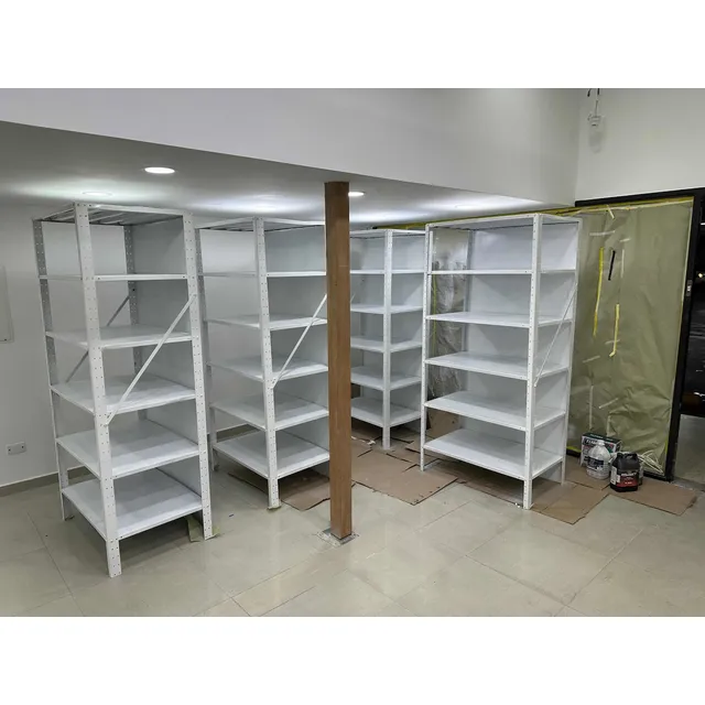 Estantes Metálicos Blancos Como Nuevos