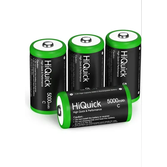 Pilas Baterías Tipo C 1.2v Recargab Marca Hiquick 5.000mah