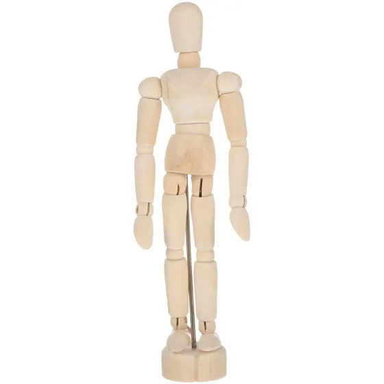 Maniquí Muñeco De Madera Articulado De Dibujo 15cm