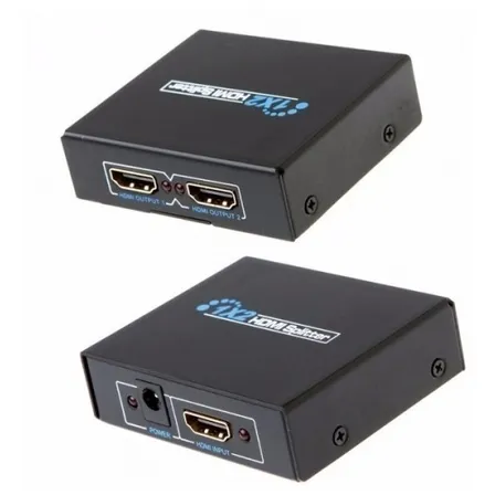 Splitter Hdmi 1x2 Full Hd Activo 2 Salidas 1080p Tv / Metal