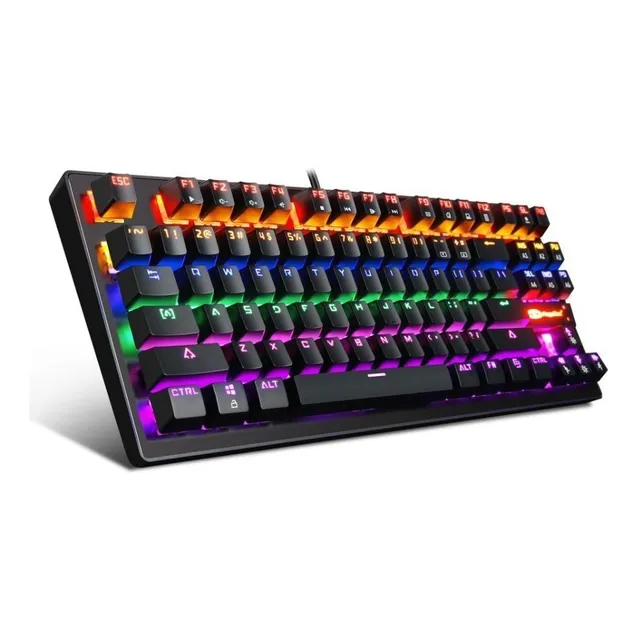 Teclado Mecánico De 87 Teclas  Rgb Blue Keys Envio Inmediato