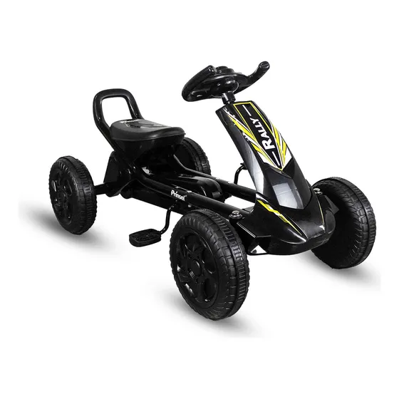 Carro De Pedales Go-kart Prinsel Color Negro