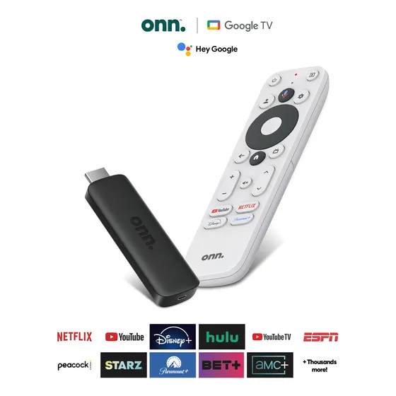 Tv Box Onn Google Tv Full Hd Control Por Voz Amv Color Negro Tipo de control remoto De voz