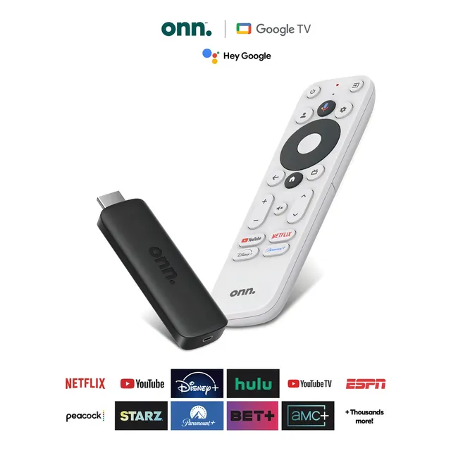 Tv Box Onn Google Tv Full Hd Control Por Voz Amv Color Negro Tipo de control remoto De voz