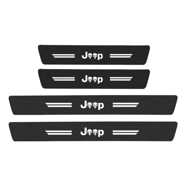 Protector Umbral Para Puertas Fibra Carbono Vehiculos Jeep