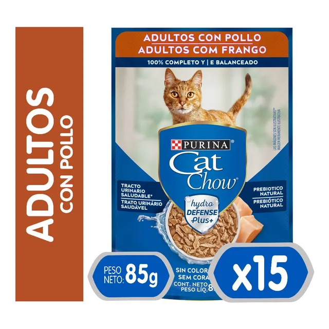 Alimento Humedo Cat Chow Purina Caja X 15 Sobres Pouch