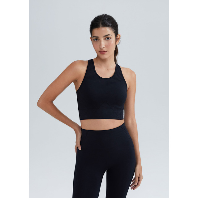 Top Esportivo Canelado Sem Costura Hering Sports Top Esportivo Canelado Sem Costura Hering Sports