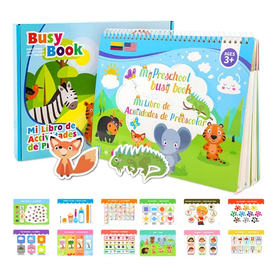 Libro Sensorial Montessori Educativo Actividades Bebe Niños