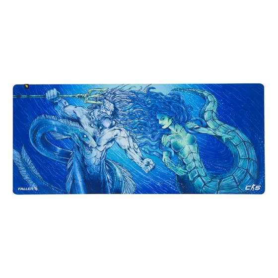 Mousepad Gamer Fallen Cs Counter Strike Medusa Eco - Speed ++ Estendido 90x40cm Azul