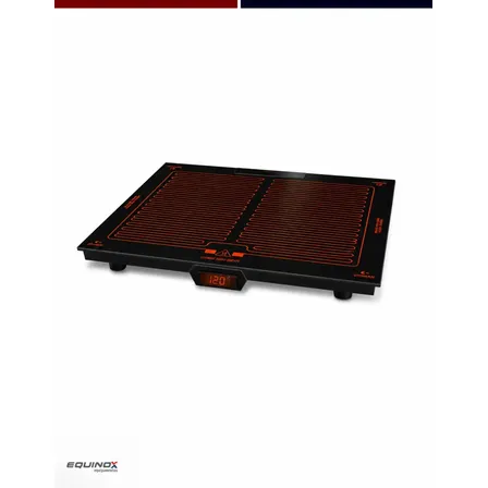 Vidro Termoelétrico Glasart 70x70 Digital para Buffet e Restaurante, 220V Preto para Sobrepor