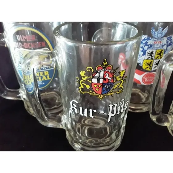 Jarras Cerveceras De Vidrio. Cc.