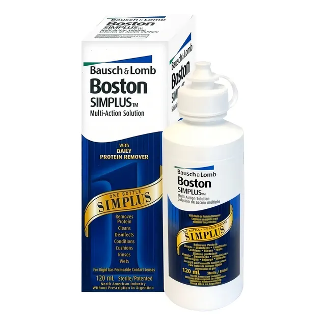 Boston Simplus 120ml Para Lentes De Contacto Gas Permeables