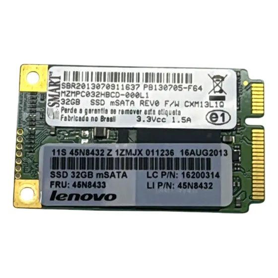 Ssd Msata Smart 32gb Mzmpc032hbcd Original Notebook Hp Dell
