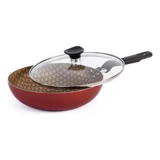 Frigideira Antiaderente Tramontina Loreto Vermelha Com Tampa 2,2l Frigideira Antiaderente Tramontina Loreto Vermelha Com Tampa 2,2l