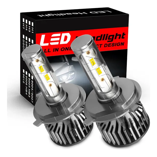 Qa1 H4 Blanco 60000lm Kit Faros Led Luz Alta Y Baja For