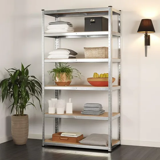 Estante Rack metalico 180 X 90 X 40 galvanizado Imsi Home Color plateado