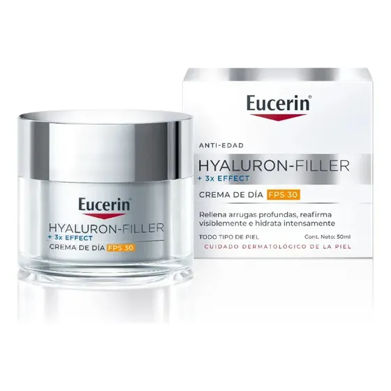 Eucerin Hyaluron Filler + 3x Effect Crema Antiarrugas de Día Fps30