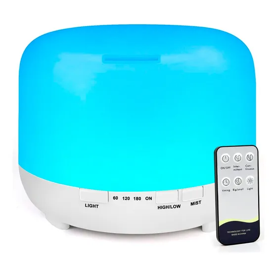 Aromatizador Difusor De Ambientes Humidificador Perfume Aromas Con Luces Led 500 Ml Aromatizante Imback
