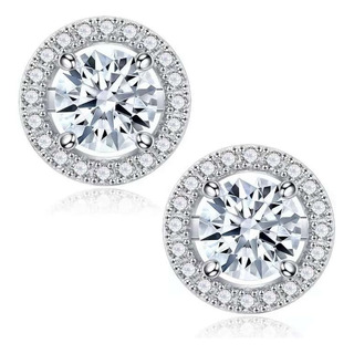 Pendientes De Tuerca De Moissanita Para Mujer, 1,2 Quilates Pendientes De Tuerca De Moissanita Para Mujer, 1,2 Quilates