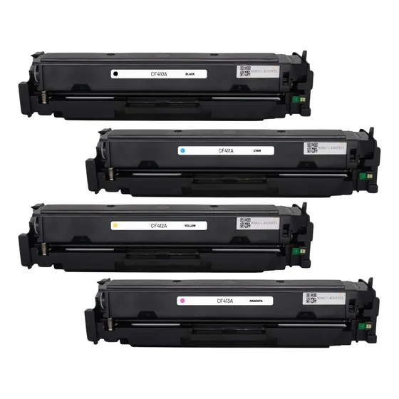 Tóner Premium Cartridge Elh-cf410a/411a/412a/413a Color Negro, Magenta, Amarillo, Cian En Pack X 4 Unidades