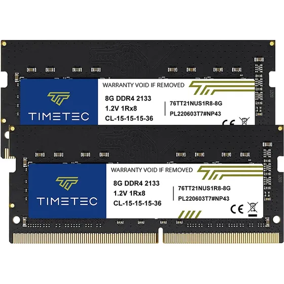 Ram Timetec,16gb (2x8gb), Ddr4, 2133mhz, Pc4-17000 No-ecc