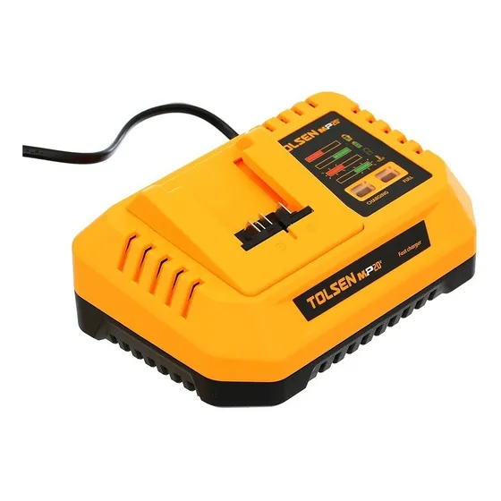Cargador De Batería Litio-ion Inteligente 20v Tolsen 87476