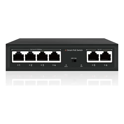 Switch de Mesa Gigabit de 5 Portas com 4 Portas PoE+ tp-link TL